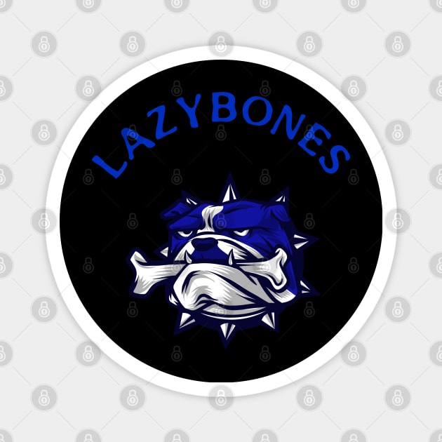 Lazybones bulldog Magnet by RetroShopEU